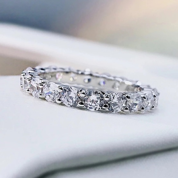 Sterling Silver Eternity Ring - Picture 3 of 9